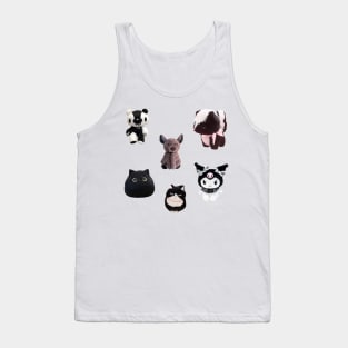 Goth Kawaii Plushies Sticker Pack Tank Top